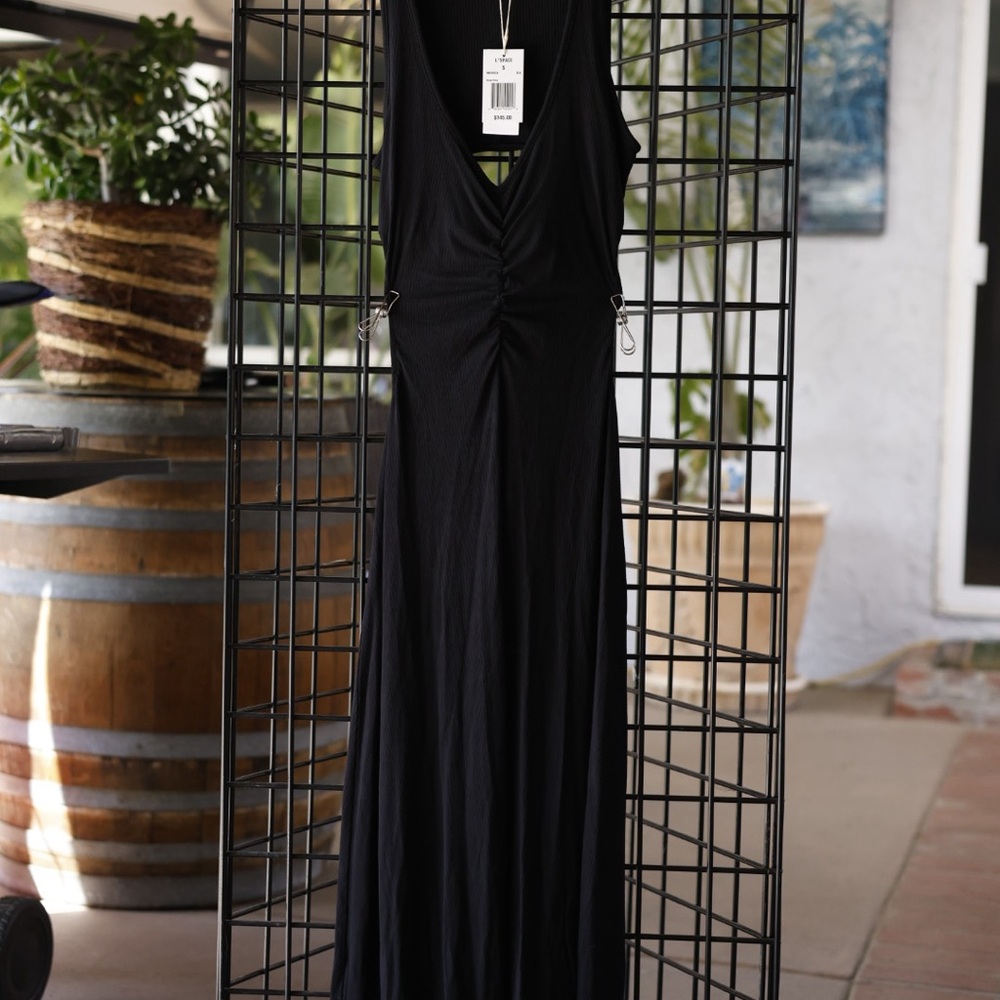 L*Space Margot Dress Black – Size Small – NWT $145 Open Back Maxi